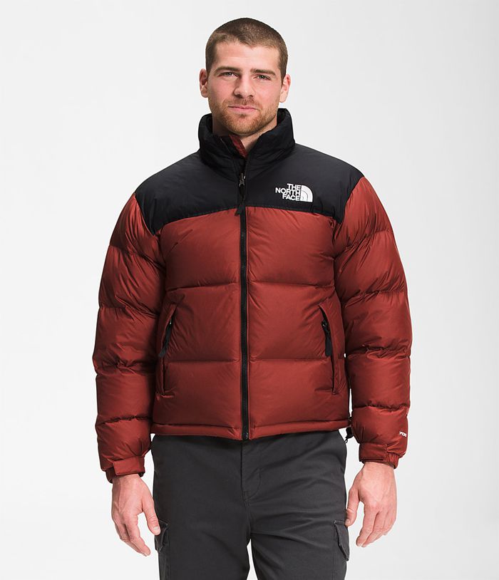 Plumifero The North Face Hombre 1996 Retro Nuptse - Colombia FIZPJK480 - Rojas Oscuro